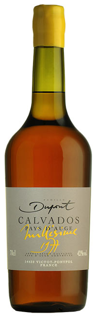 Flasche Domaine Dupont Calvados 1977