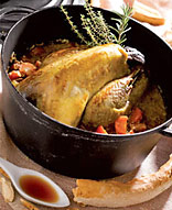 Poultry casserole with cider