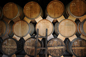 Barriques de calvados et de pommeau