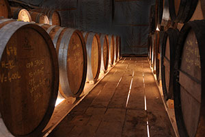 Calvados oak barrels
