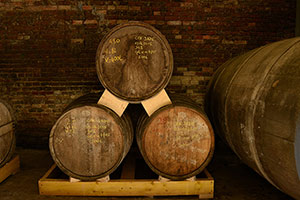 Calvados oak barrels